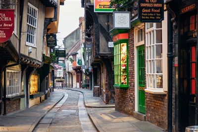 Typisches Stadtbild von York